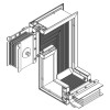 Секция Z-образ. вниз лев. 1600А Al 3L+N+PER IP55 тран. IEK LB-1600A4-35-F-ZDL