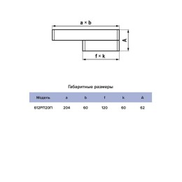 Редуктор РПП 60х120 эксцентриковый 60х204 пластик ERA 612РП20П