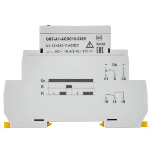 Реле задержки включения ORT 1 контакт 12-240В AC/DC IEK ORT-A1-ACDC12-240V