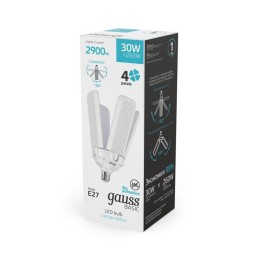 Лампа светодиодная Basic 30Вт клевер-4 4000К нейтр. бел. E27 2900лм GAUSS 11732232