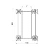 Конструкция опорная для установки оборудования TECHNORAPTOR FOOT 1200х2000 тип 1 HD КМ TR0219