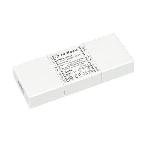 Блок питания ARV-SP-48012-FLAT-PFC 48В 0.25А 12Вт IP20 пластик Arlight 052078