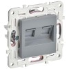 Розетка компьютерная двойн. RJ45 кат.6 SKANDY SK-K04Gr сер. IEK SK-K20-2-K03