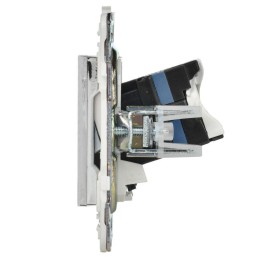 Розетка компьютерная двойн. RJ45 кат.6 SKANDY SK-K04N никель IEK SK-K20-2-K50