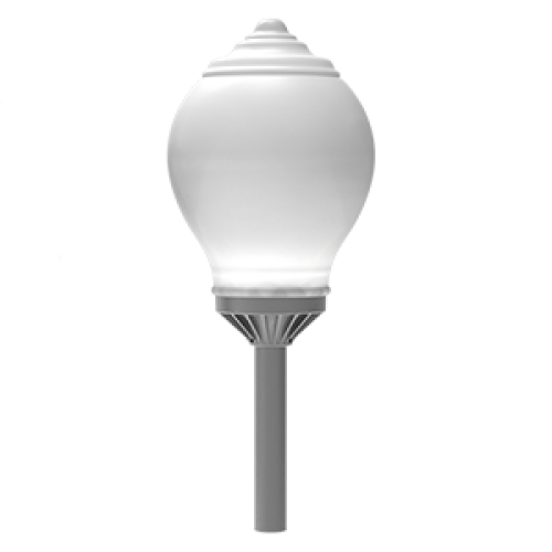 Светильник светодиодный парковый Omni-R 40Вт 3000К торшерный RAL7045 сер. муар VARTON V1-S0-70521-40