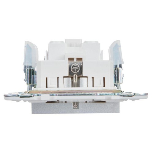 Розетка SKANDY 16А с заземл. без защ. шторок SK-R05S серебр. IEK SK-R11-16-K23