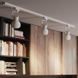 Светильник светодиодный трековый Track E27 IP20 ДПО конус 1ф бел. GAUSS TR014