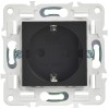 Розетка SKANDY 16А с заземл. защ. шторки SK-R04Bl черн. IEK SK-R14-16-K02