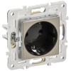 Розетка SKANDY 16А с заземл. защ. шторки SK-R04N никель IEK SK-R14-16-K50