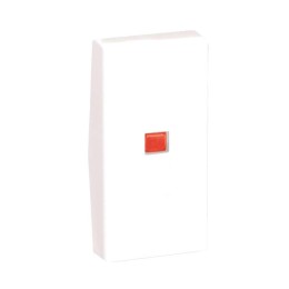 Клавиша узкая с индикатором для выкл. К302 22.5х45мм алюм. Simon Connect K115-8