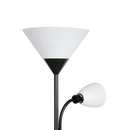 Светильник напольный ЛИЛИЯ/торшер два плафона d245мм е27 d100мм е14 40Вт 220В ЛОН Е27 без лампы черн