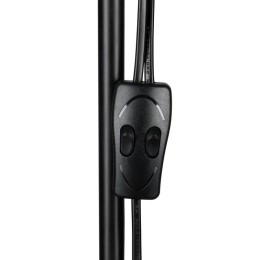 Светильник напольный ЛИЛИЯ/торшер два плафона d245мм е27 d100мм е14 40Вт 220В ЛОН Е27 без лампы черн