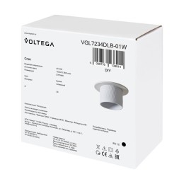 Спот 234 GU10х1 10Вт IP20 Voltega VGL7234DLB-01W