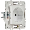 Розетка SKANDY 16А с заземл. защ. шторки SK-R04W арктич. бел. IEK SK-R14-16-K01