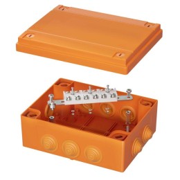 Коробка ответвительная FS с каб. вводами и клеммн. 240х190х90мм 6р 450В 32А 10кв.мм нерж. контакт IP