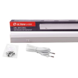 Светильник светодиодный LWL-2013-5CL 5Вт 20LED 4000К IP20 300лм 310мм 220В линейный с сетевым провод