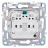 Розетка SKANDY 16А с заземл. защ. шторки безвинт. крепл. SK-R06G мятный IEK SK-R14-16-1-K06