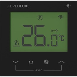 Терморегулятор электронный Pontus wi-fi черн. Теплолюкс 100037088500