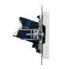 Розетка компьютерная двойн. СП RJ45 кат.6 BRITE РК11-2-БрБ механизм бел. IEK BR-K20-2-K01