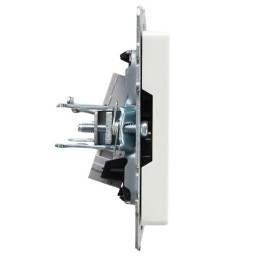 Розетка телефонная СП BRITE РТ10-БрБ RJ11 механизм бел. IEK BR-T10-K01