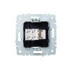 Розетка телефонная СП BRITE РТ10-БрБ RJ11 механизм бел. IEK BR-T10-K01
