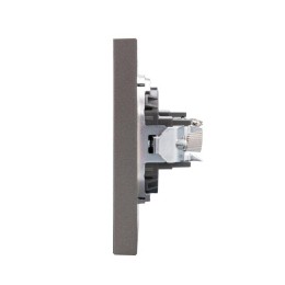 Розетка СП STRONG MIELE TV графит Kranz KR-78-0723-6
