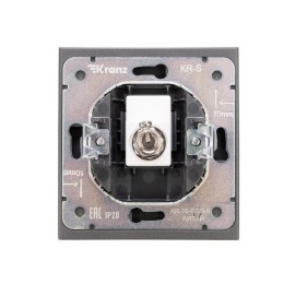 Розетка СП STRONG MIELE TV графит Kranz KR-78-0723-6