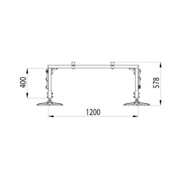 Конструкция опорная для установки оборудования TECHNORAPTOR FOOT 1200х3000 тип 1 HD КМ TR0222