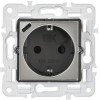 Розетка SKANDY 18Вт 16А с заземл. защ. шторки с USB C SK-R17N никель IEK SK-R14-16-U14-018-K50