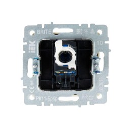 Розетка компьютерная СП RJ45 кат.6 BRITE РК11-БрКр механизм беж. IEK BR-K10-2-K10