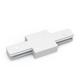 Коннектор Track однофазный для трековых шинопроводов прямой (I) бел. GAUSS TR106