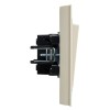 Выключатель 1-кл. СП BRITE ВСР10-1-0-БрКр 10А в сборе беж. IEK BR-V10-0-10-K10-F