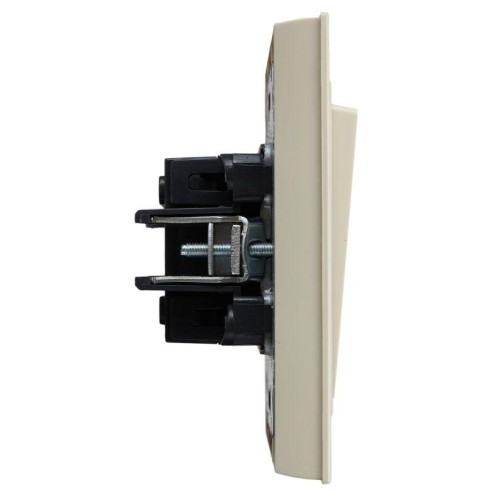 Выключатель 2-кл. СП BRITE ВСР10-2-0-БрКр 10А в сборе беж. IEK BR-V20-0-10-K10-F