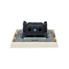 Выключатель 2-кл. СП BRITE ВСР10-2-0-БрКр 10А в сборе беж. IEK BR-V20-0-10-K10-F