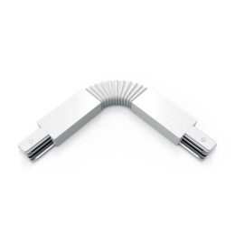 Коннектор Track однофазный для трековых шинопроводов гибкий (I) бел. GAUSS TR118