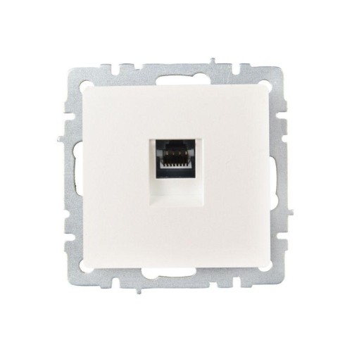 Розетка компьютерная СП RJ45 кат.6 BRITE РК11-БрЖ механизм жемчуж. IEK BR-K10-2-K36