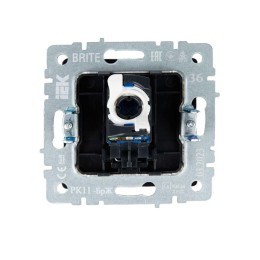 Розетка компьютерная СП RJ45 кат.6 BRITE РК11-БрЖ механизм жемчуж. IEK BR-K10-2-K36