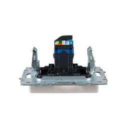 Розетка компьютерная СП RJ45 кат.6 BRITE РК11-БрЖ механизм жемчуж. IEK BR-K10-2-K36