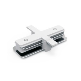 Коннектор Track однофазный для встраив. трековых шинопроводов прямой (I) бел. GAUSS TR132