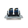 Розетка компьютерная двойн. СП RJ45 кат.6 BRITE РК11-2-БрЖ механизм жемчуж. IEK BR-K20-2-K36