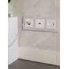 Розетка компьютерная двойн. СП RJ45 кат.6 BRITE РК11-2-БрЖ механизм жемчуж. IEK BR-K20-2-K36