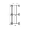 Конструкция опорная для установки оборудования TECHNORAPTOR FOOT 1200х3000 тип 2 HD КМ TR0223