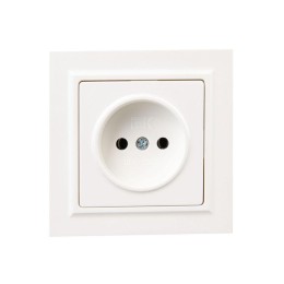 Розетка СП BRITE РСР10-1-0-БрЖ 10А в сборе без заземл. без защ. шторок жемчуж. IEK BR-R10-10-K36-F