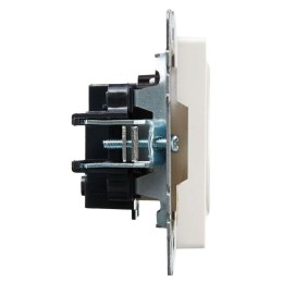 Розетка СП BRITE РСш10-2-БрЖ 10А без заземл. защ. шторки механизм жемчуж. IEK BR-R13-10-K36