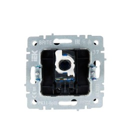 Розетка компьютерная СП RJ45 кат.6 BRITE РК11-БрШ механизм шампань IEK BR-K10-2-K37