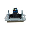 Розетка компьютерная СП RJ45 кат.6 BRITE РК11-БрШ механизм шампань IEK BR-K10-2-K37