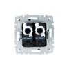 Розетка компьютерная двойн. СП RJ45 кат.6 BRITE РК11-2-БрШ механизм шампань IEK BR-K20-2-K37