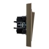 Выключатель 1-кл. СП BRITE ВСР10-1-0-БрШ 10А в сборе шампань IEK BR-V10-0-10-K37-F