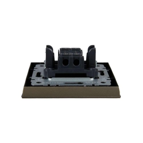Выключатель 1-кл. СП BRITE ВСР10-1-0-БрШ 10А в сборе шампань IEK BR-V10-0-10-K37-F