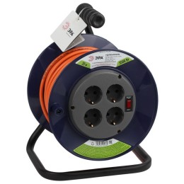 Удлинитель на пластик. катушке 4х20м с заземл. 16А IP20 RPx-4es-3х1.5-20m ПВС 3х1.5 Эра Б0046849